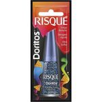 esmalte risqué glitter ousadia na ponta dos dedo blister 8ml