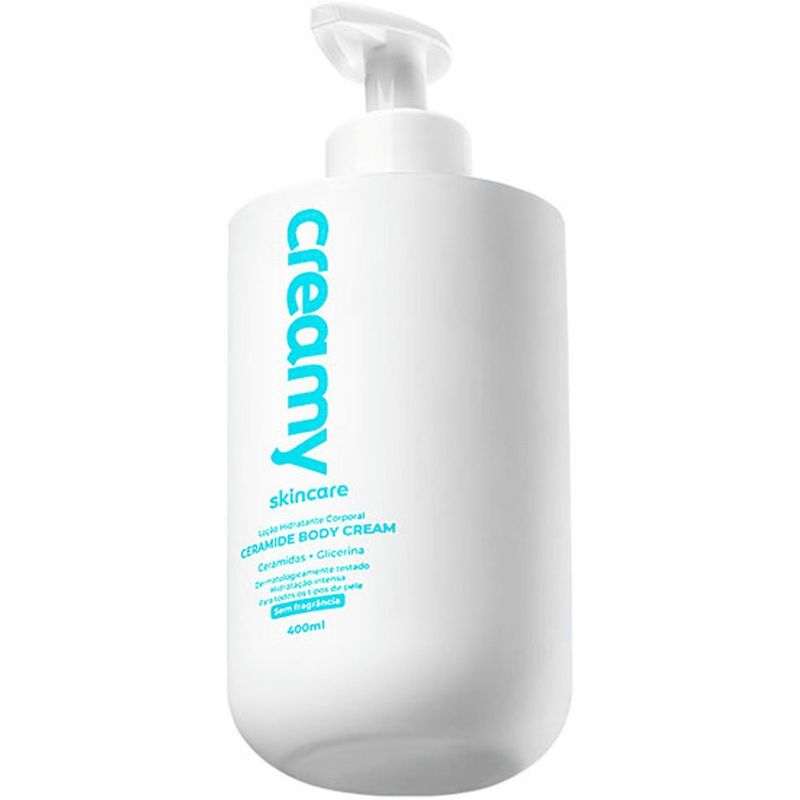 loção hidratante corporal creamy skincare ceramide body cream 400ml