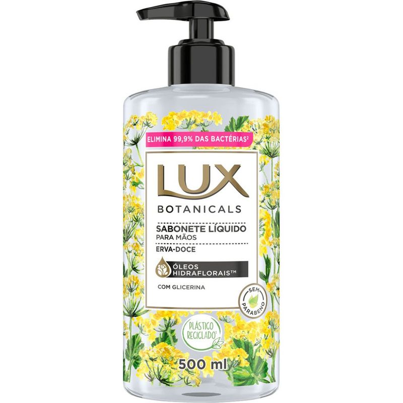 sabonete líquido para mãos lux botanicals erva doce 500ml