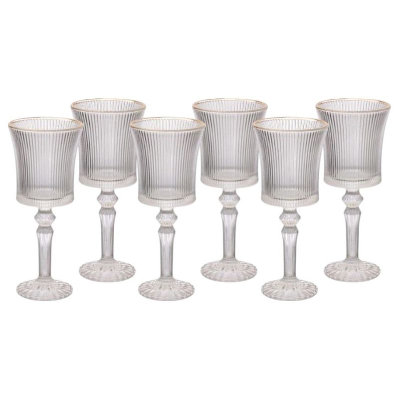 jogo de taças 6 peças hauskraft 260ml graffiato (mp)