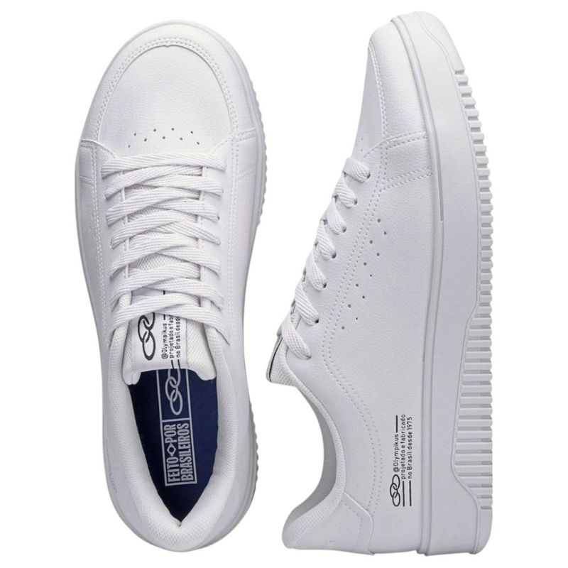 tênis casual masculino n° 43 olympikus eros branco (mp)