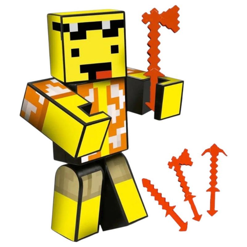 boneco youtube mel minecraft algazarra 15cm 1373 (mp)