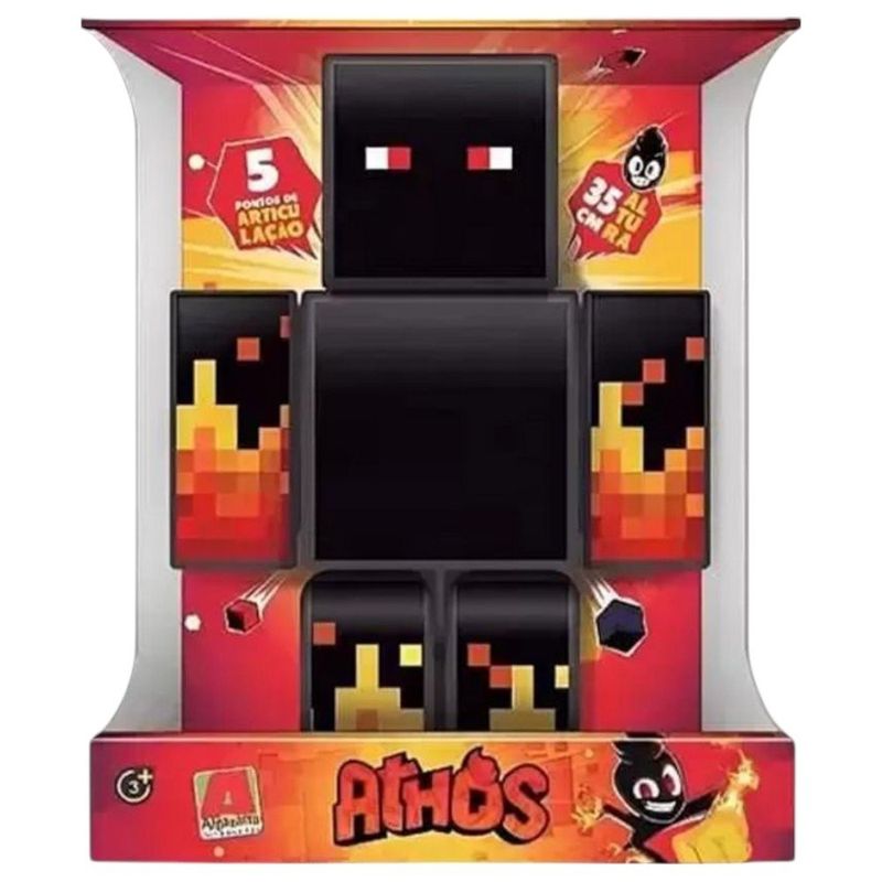 boneco youtube athos minecraft algazarra 35cm 1222 (mp)
