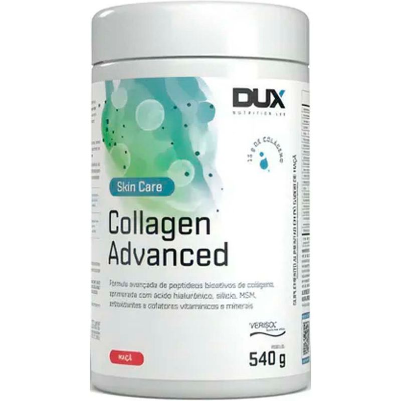 collagen advanced dux nutrition maçã 540g