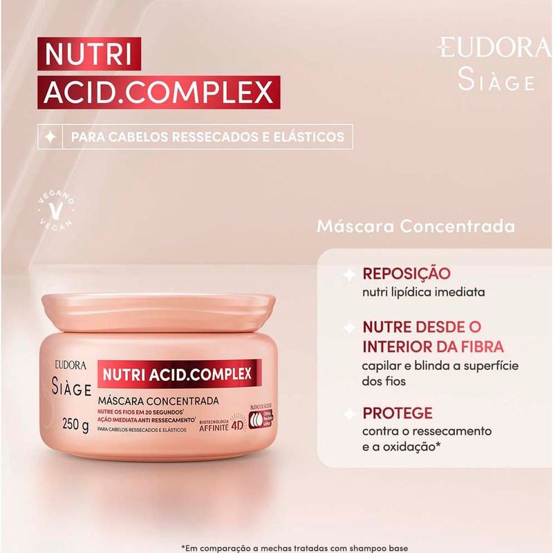 máscara concentrada siàge nutri acid.complex 250g