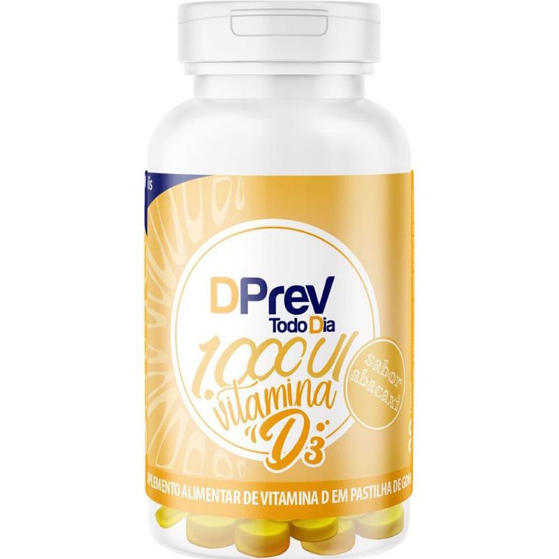 vitamina d colecalciferol dprev todo dia 1.000ui 30 gomas sabor abacaxi myralis pharma