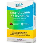beta-glucana de levedura 30 cápsulas biolab