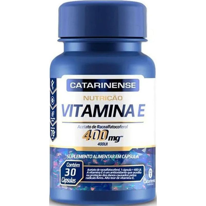 vitamina e 400mg 30 cápsulas catarinense