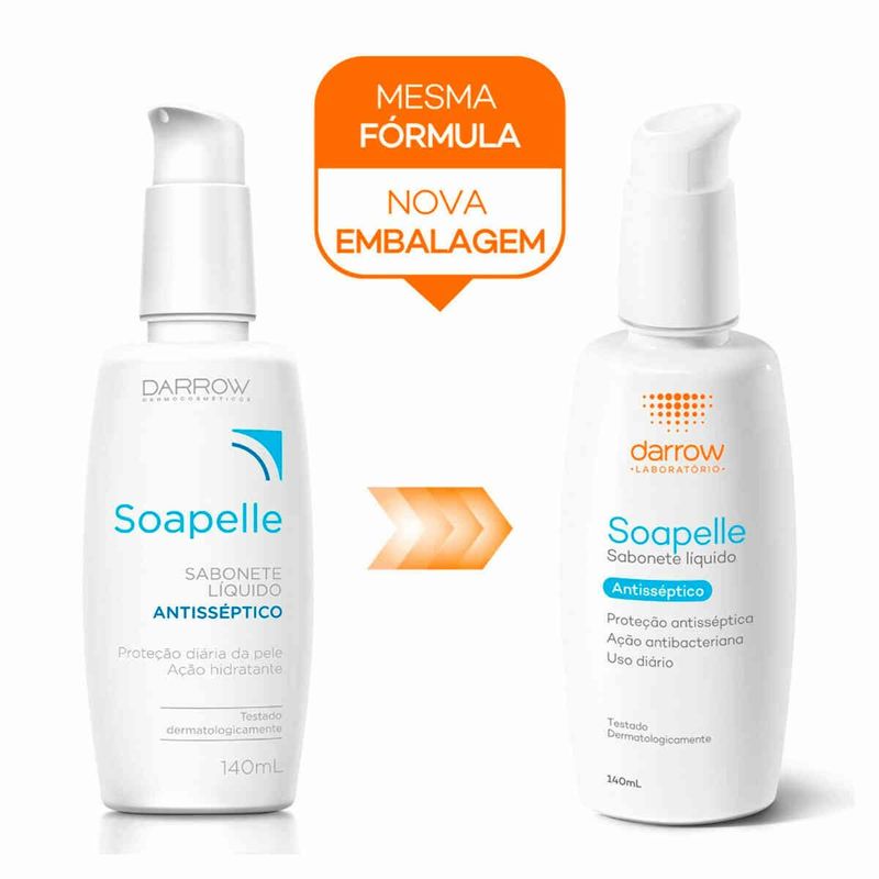 sabonete líquido antisséptico soapelle 140ml