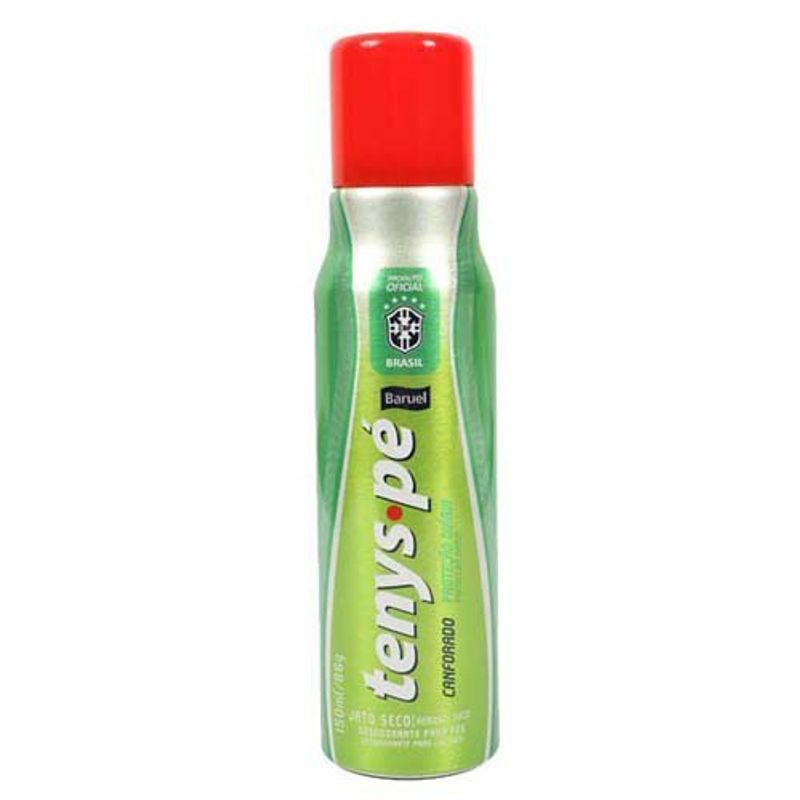 desodorante para os pés baruel tenys pé canforado jato seco 150ml