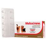 anti-inflamatório meloxinew vetnil uso veterinário 0,5mg 10 comprimidos (mp)