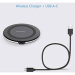 carregador sem fio yootech sem adaptador ca 10w preto a-mbi