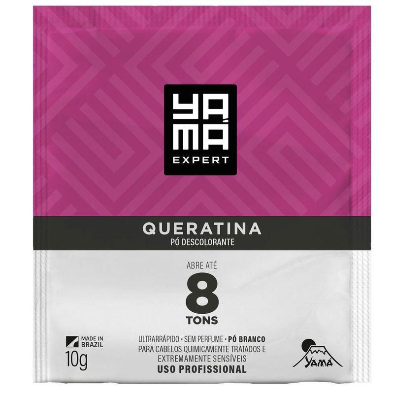 pó descolorante yamá queratina 10g