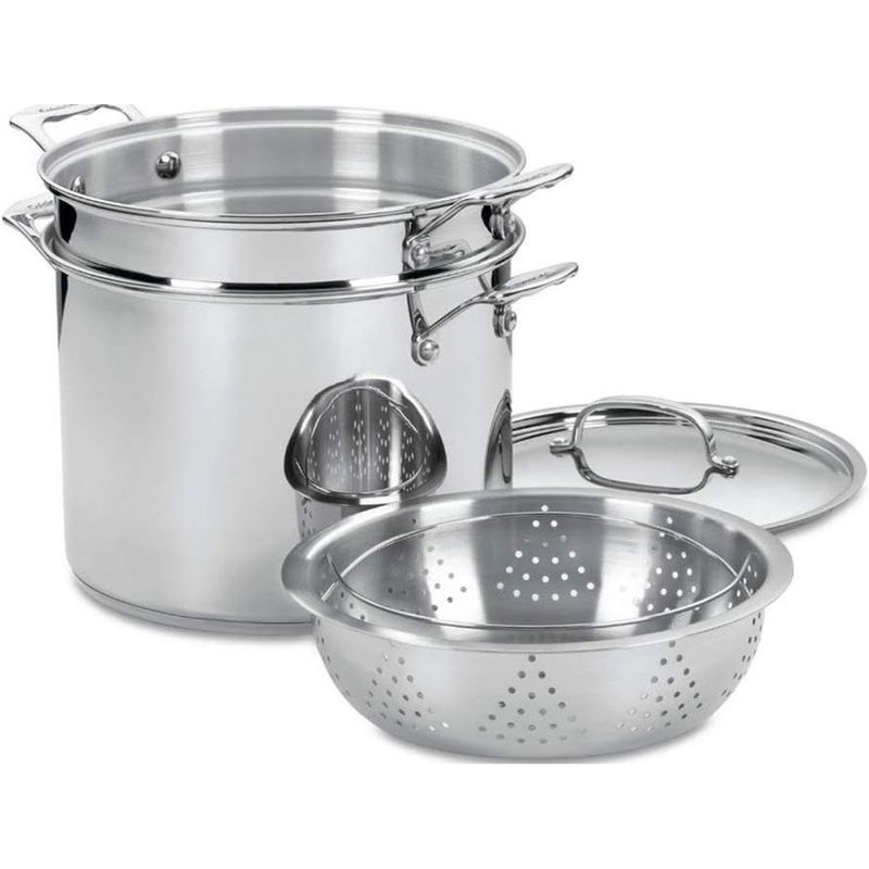 conjunto de panelas cuisinart 4 peças 12l inox a-mbi