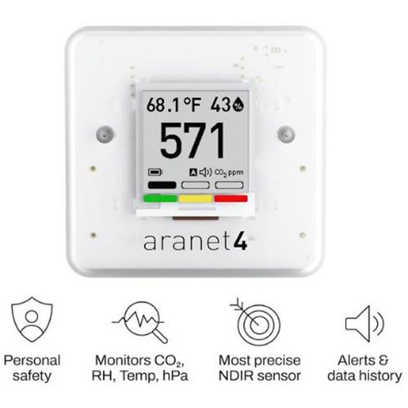 monitor de qualidade do ar sem fio interno saf branco a-mbi