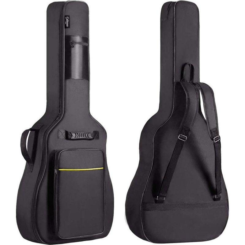 bolsa para violão acústico cahaya 41 polegadas cy0152 preto a-mbi
