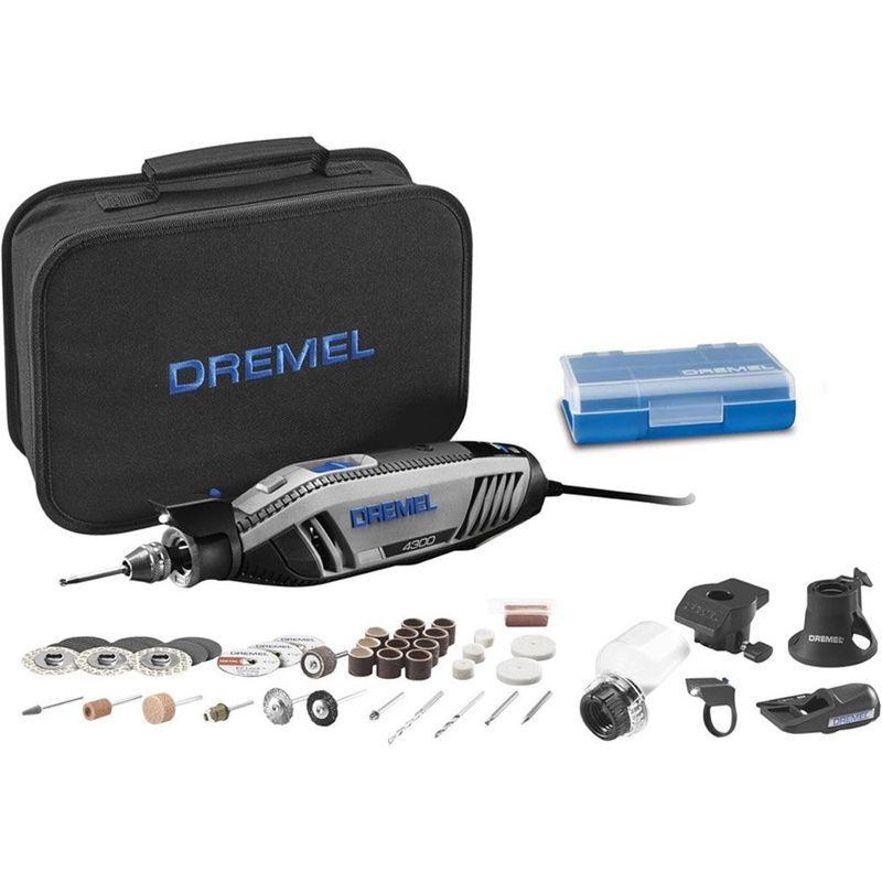 kit de ferramentas dremel 4300-5/40 com 45 peças preto a-mbi
