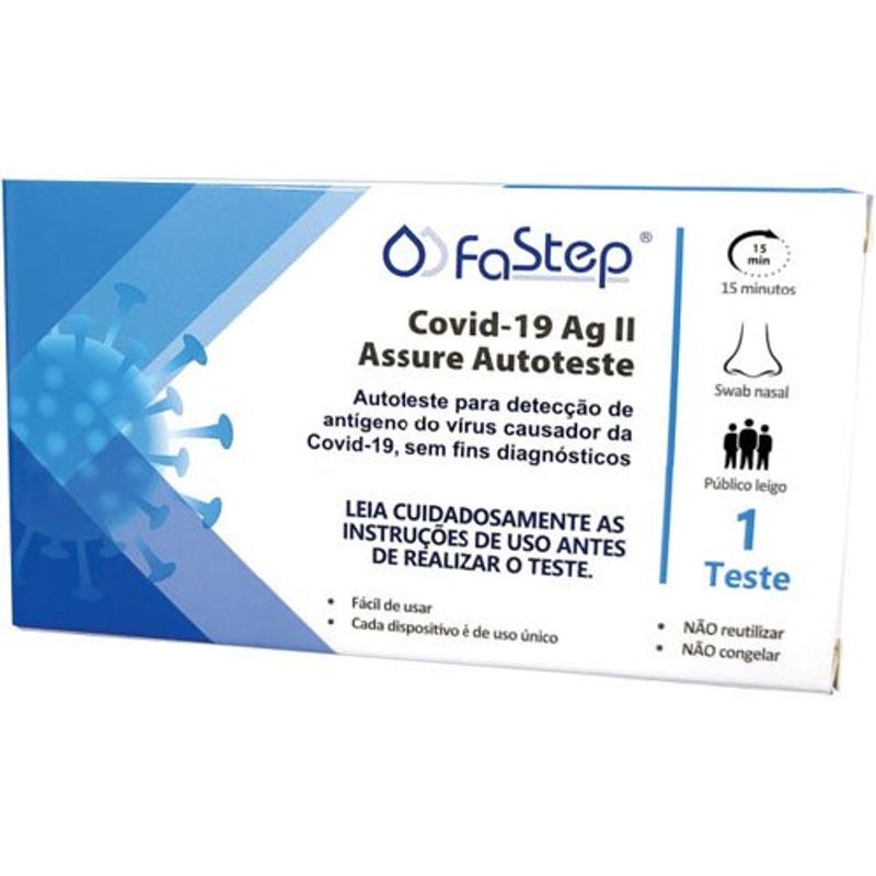 Kit Autoteste Covid-19 Ag II 1 Unidade Assure Fastep