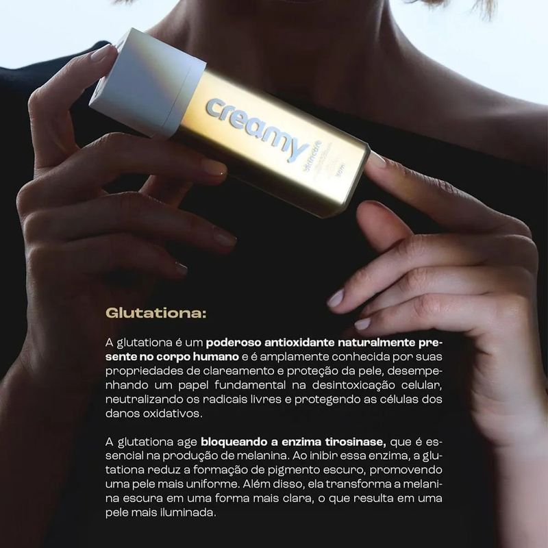 sérum facial creamy skincare antioxidante clareador vitamina c 30ml