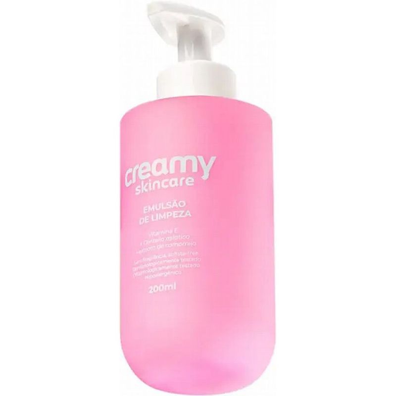 emulsão de limpeza facial creamy skincare 200ml