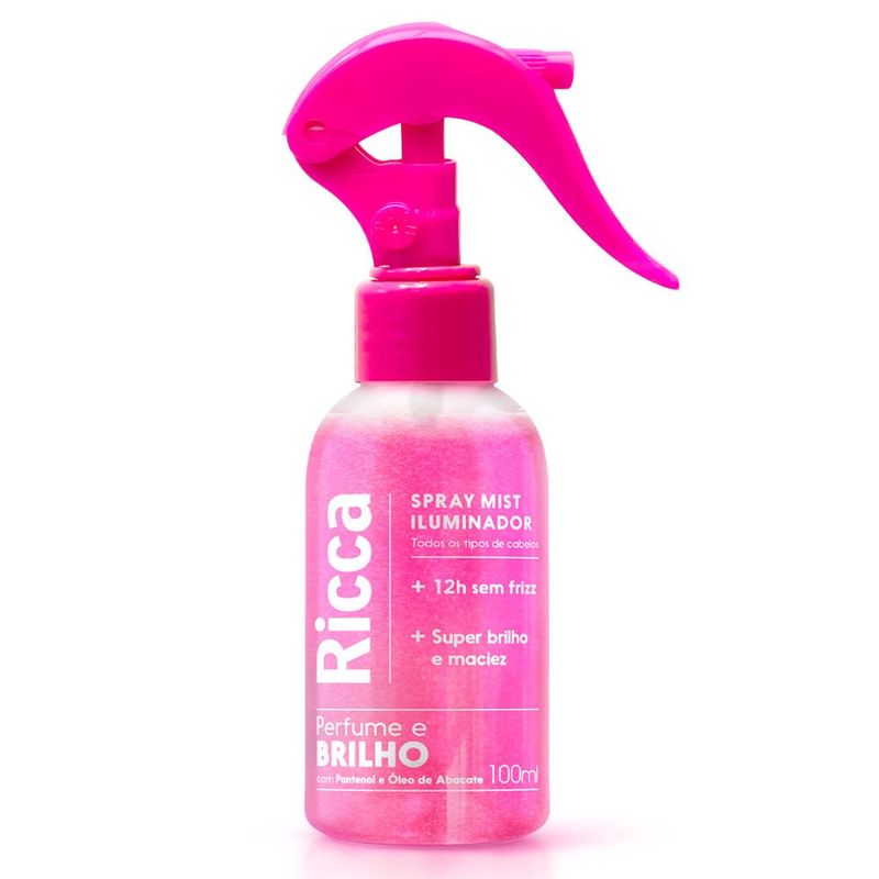 spray mist iluminador ricca perfume e brilho 100ml