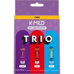 kit k-med lubrificantes trio hot 50g + ice 50g + 2 em 1 50g