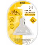 bico de mamadeira joão e maria silicone fluxo variável 0-6+ meses 1 unidade cimed