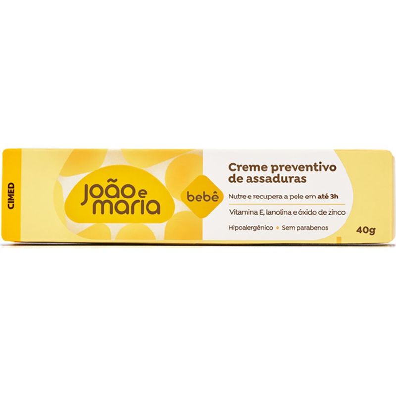 creme preventivo para assadura joão e maria 40g cimed