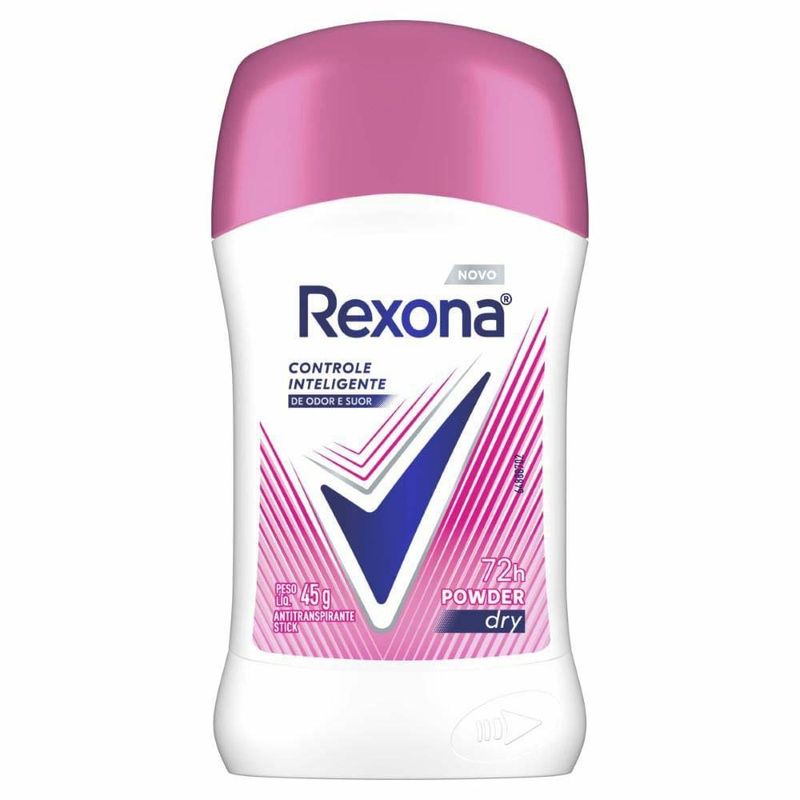 desodorante antitranspirante stick rexona power dry 45g