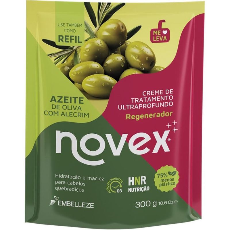 creme de tratamento novex azeite de olivia refil 300g