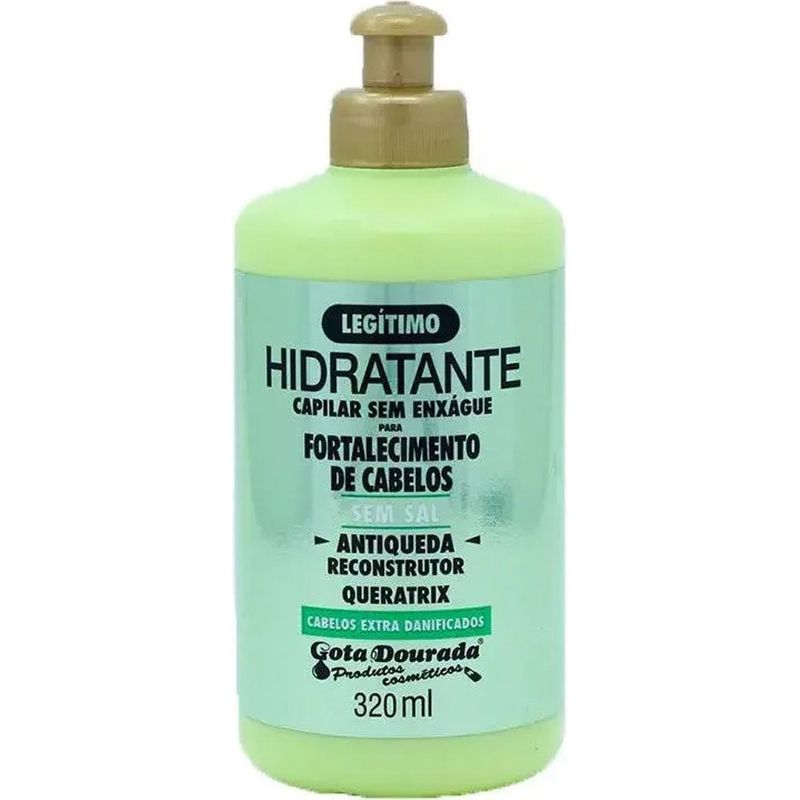 creme para pentear gota dourada antiqueda 320ml