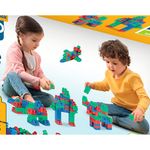 bloco monta mais blocolândia click 120 peças 4 peças dismat xk107