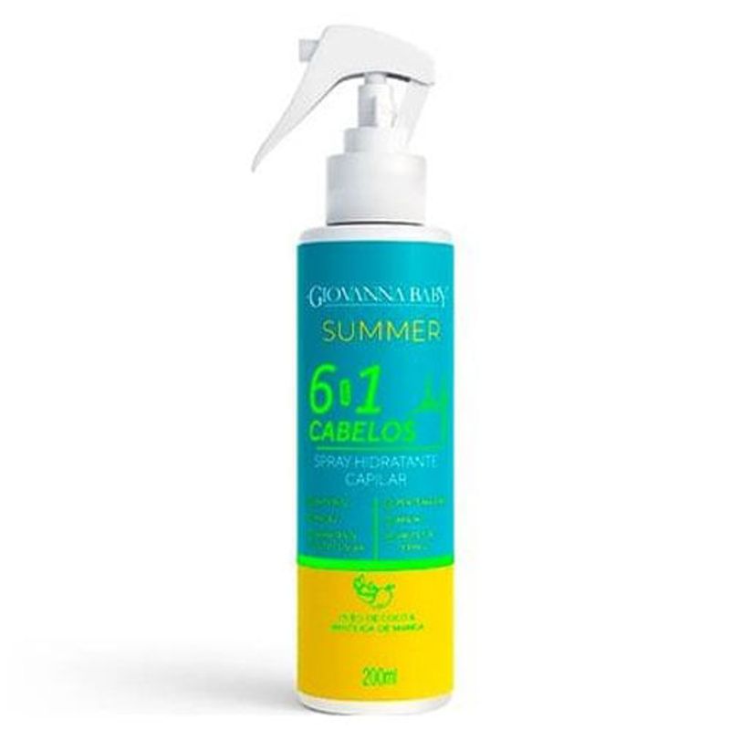 clareador e hidratante capilar spray giovanna baby summer 200ml