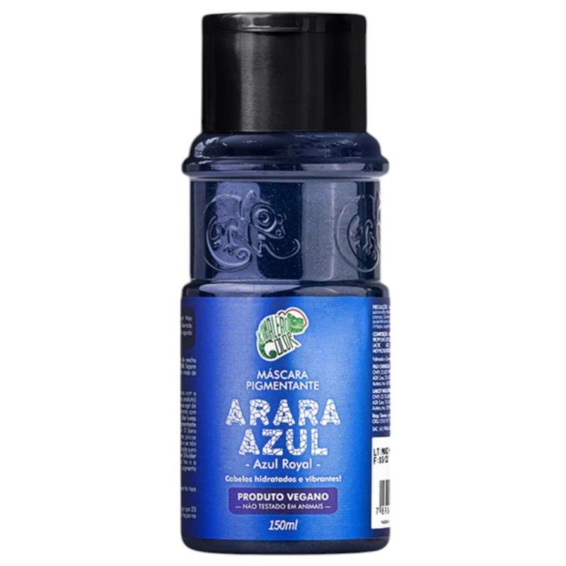 máscara pigmentante kamaleão arara azul 150ml (mp)