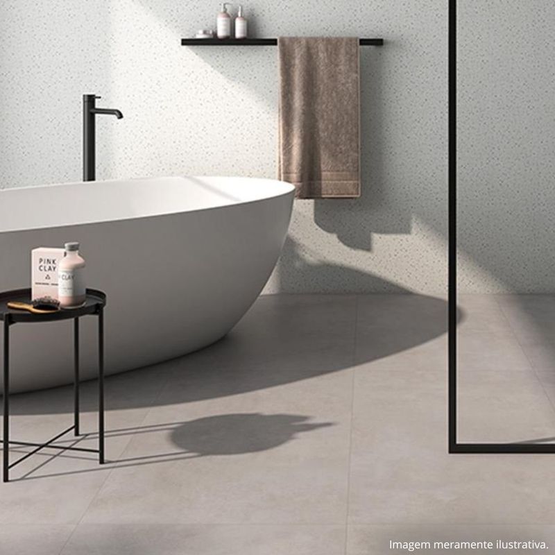 porcelanato retificado acetinado 60x60cm pro cement incepa caixa 2,16m² (mp)