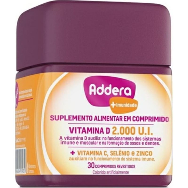 addera + imunidade vitamina d 2.000ui 30 comprimidos hypera