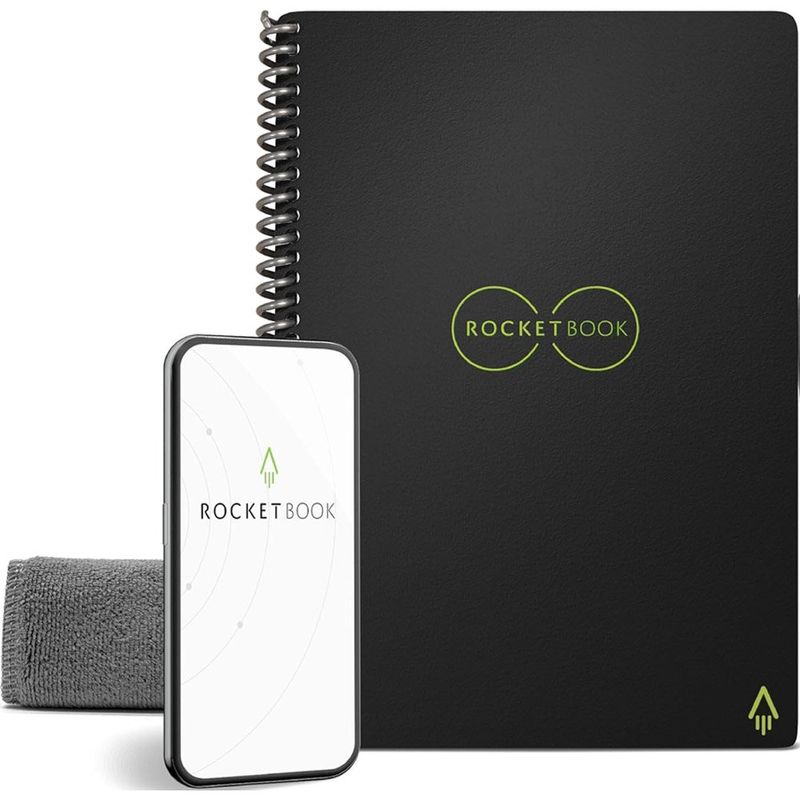 caderno rocketbook 6x8,8 polegadas preto a-mbi