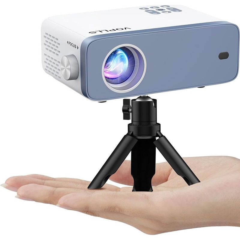 mini projetor voplls 1080p branco a-mbi