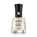 esmalte risque diamond gel branco camafeu 9,5ml