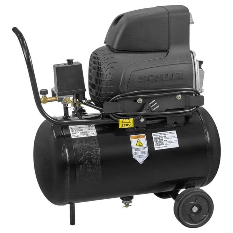 motocompressor de ar schulz 2hp 25l 8,6pcm 127v pratiko (mp)