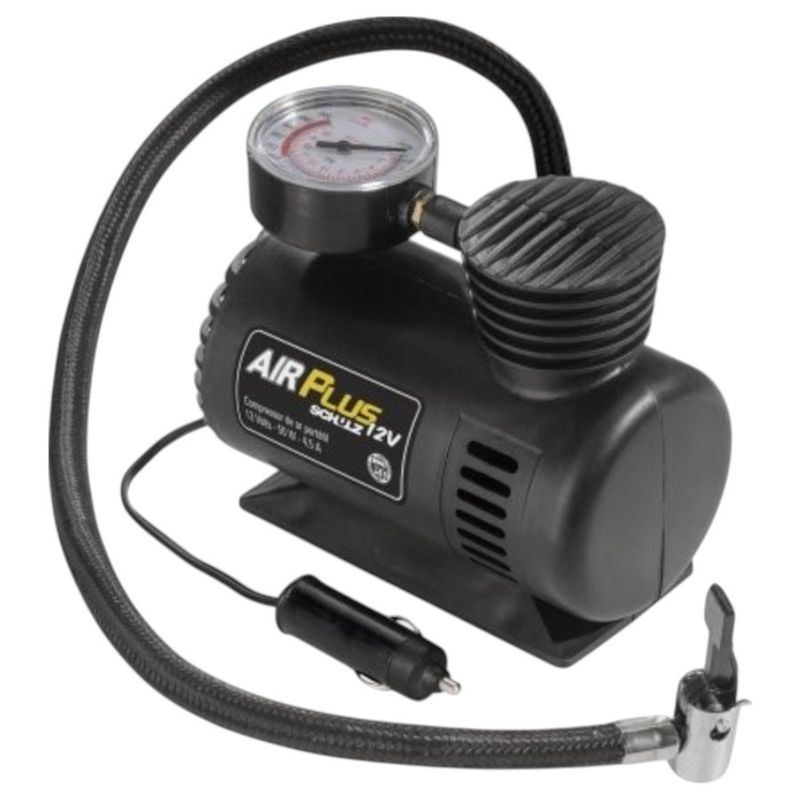 motocompressor de ar schulz 50w 12v airplus 03 bicos (mp)