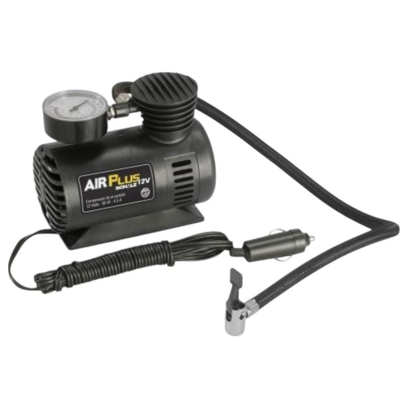 motocompressor de ar schulz 50w 12v airplus 03 bicos (mp)