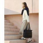 bolsa tote acolchoada bagsmart preto a-mbi