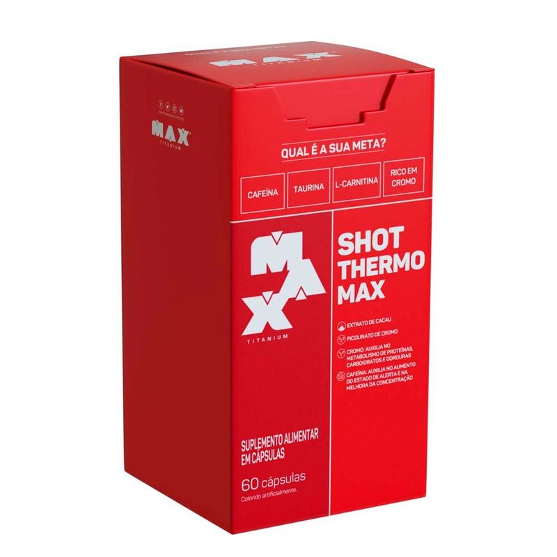 shot thermo max titanium 60 cápsulas
