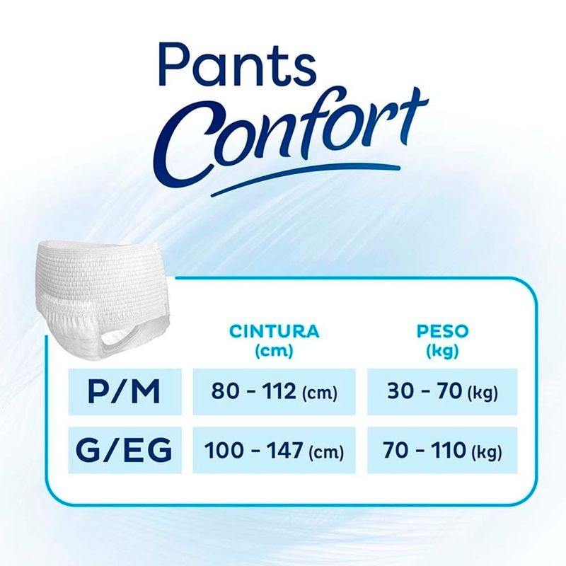 roupa íntima tena tamanho g/eg 8 unidades