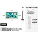 smart tv 4k 55" samsung qled ultra the frame qn55ls03f