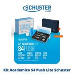 kit acadêmico odontológico schuster peças de mão s4 push lite (mp)