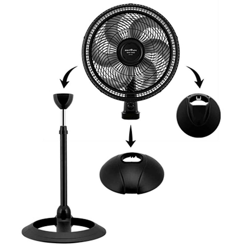 ventilador 3 em 1 britânia max force preto bvt466