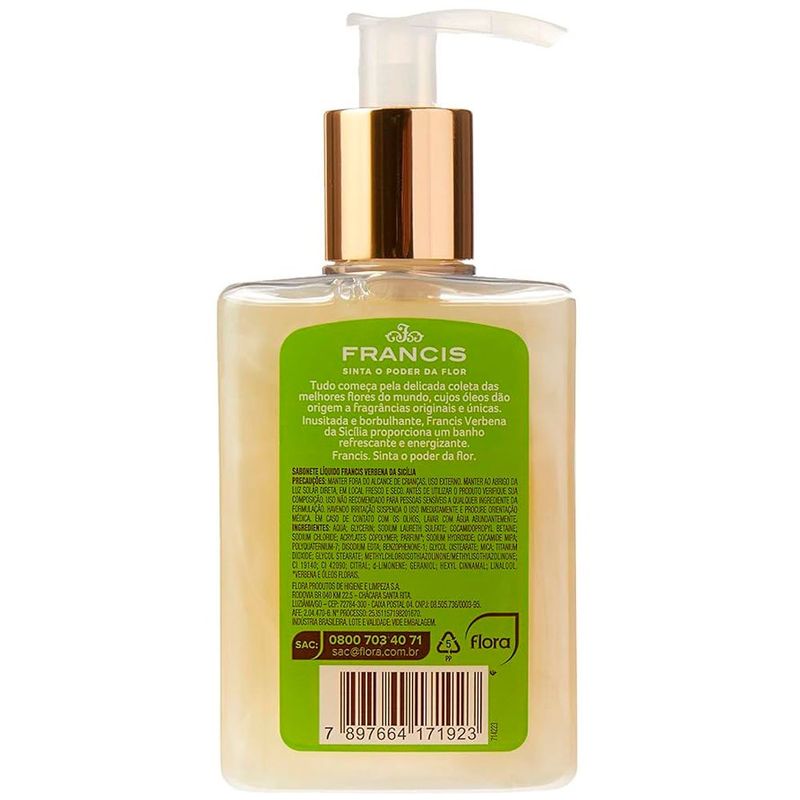 sabonete líquido corporal francis verbena da sicília 250ml