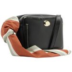 bolsa anacapri tiracolo pequena lenço preta (mp)